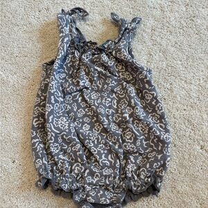 Rylee + Cru Charcoal Floral Bodysuit